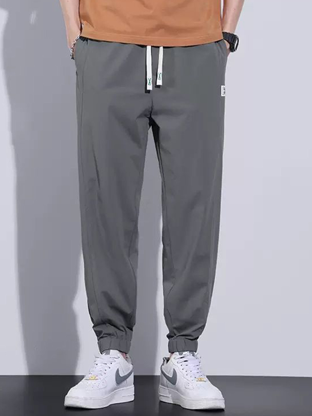 StyleCast  Men Mid Rise Joggers 3000191-Grey