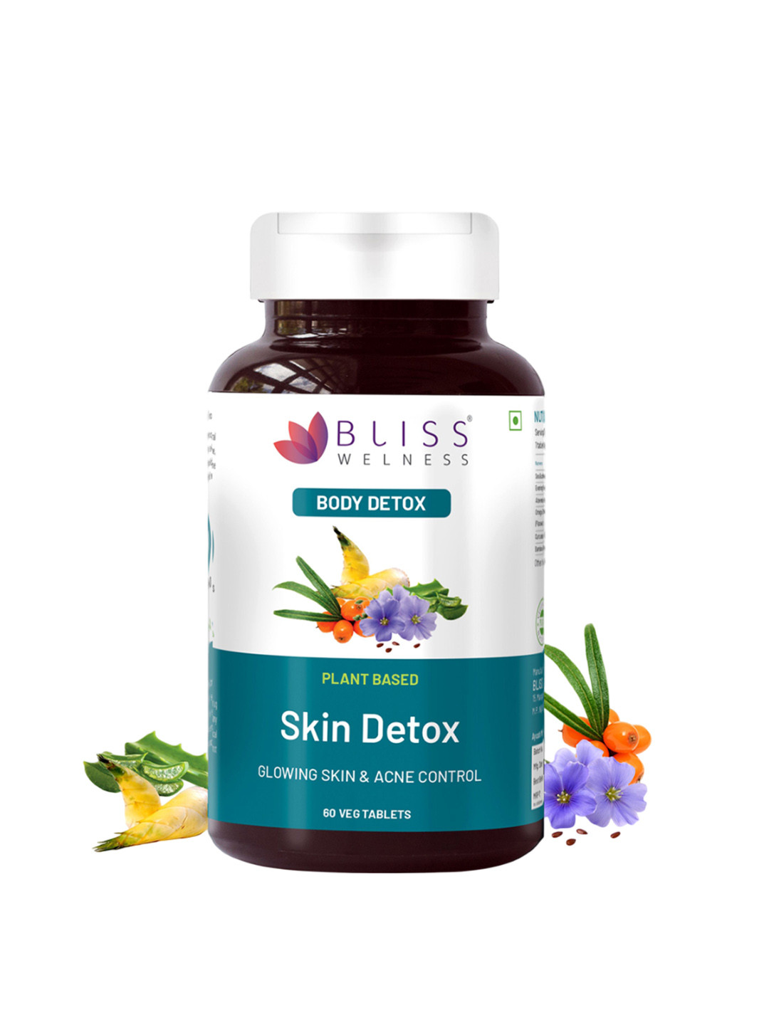 Bliss Welness Skin Detox With Sea Buckthorn- 60 Tablets