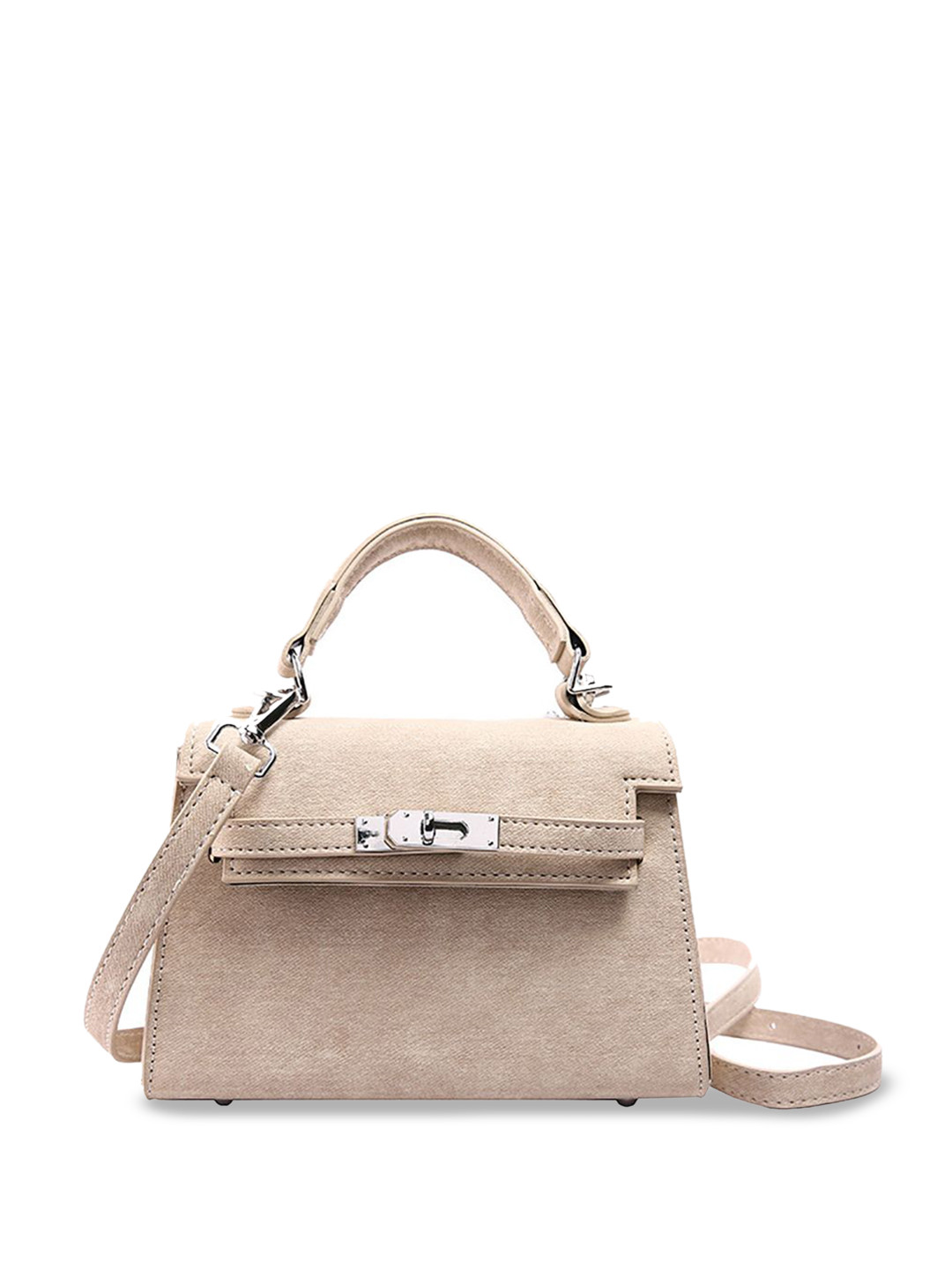 StyleCast x Revolte Solid Mini Structured Satchel Bag