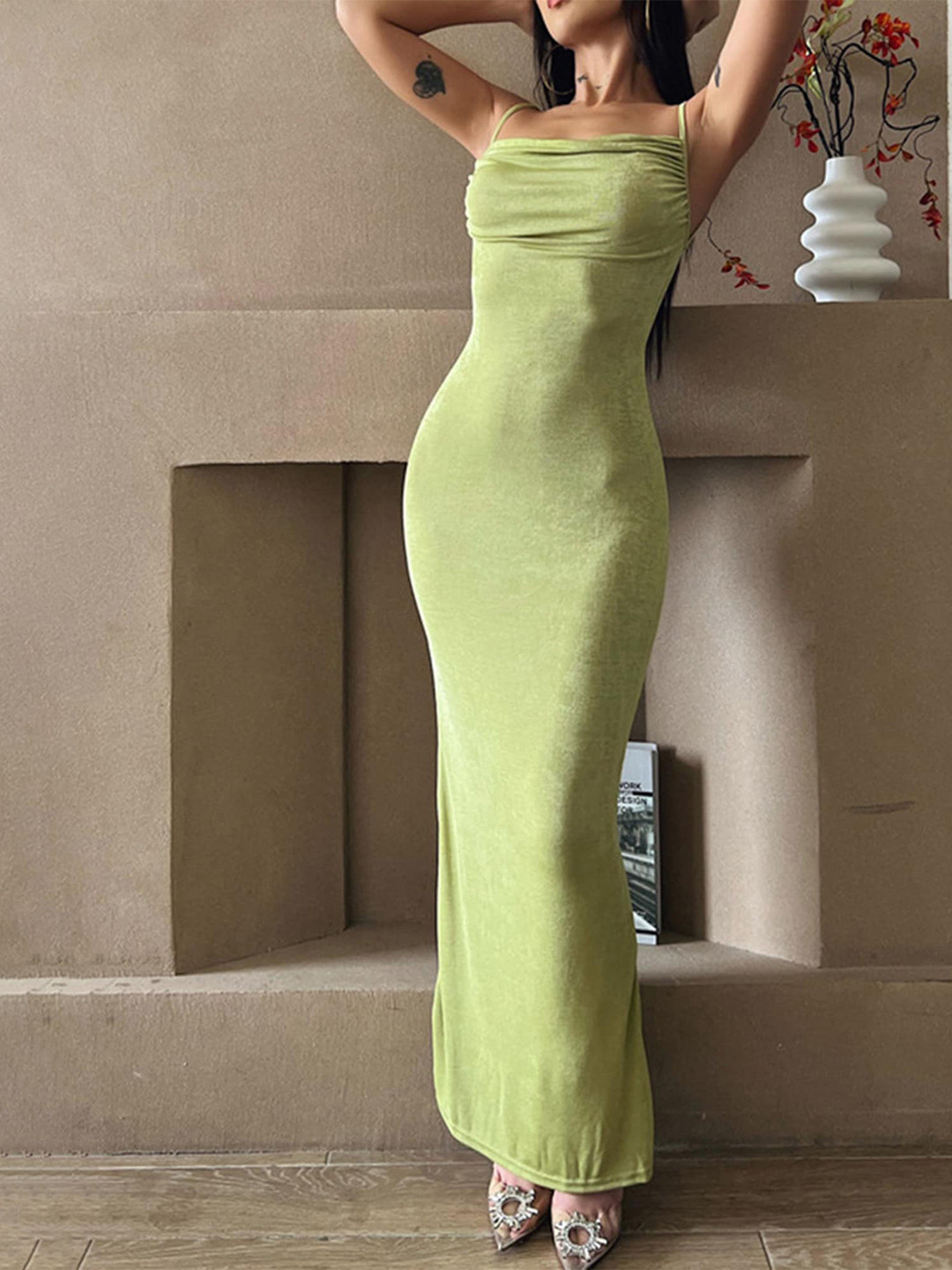 LULU & SKY Green Bodycon Dress
