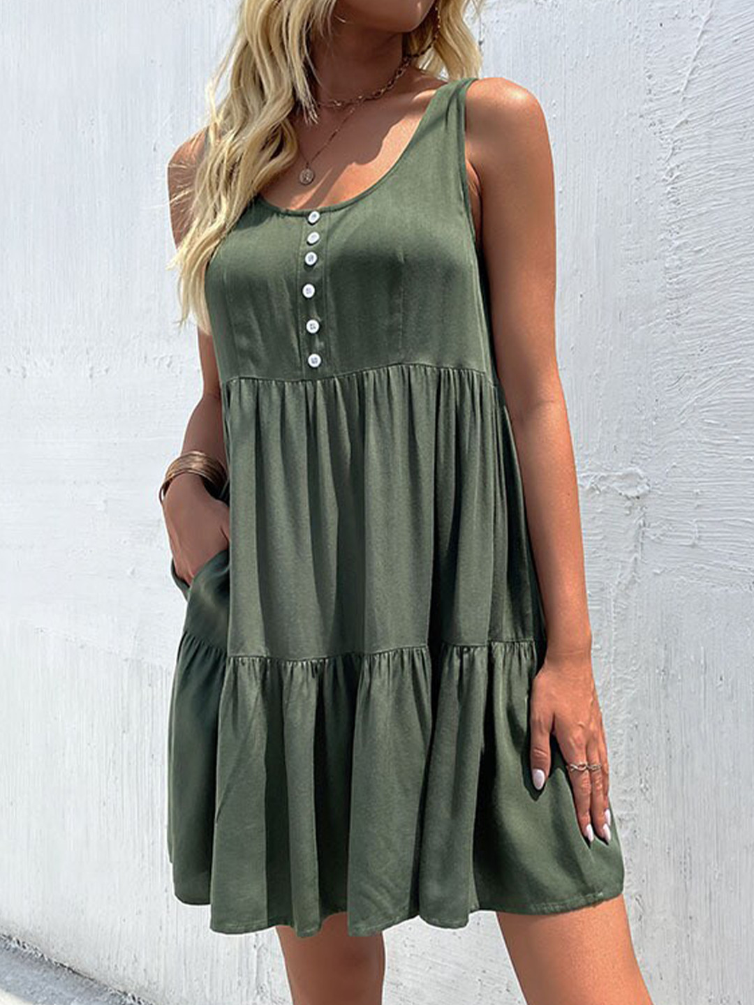 StyleCast Green Mini Dress