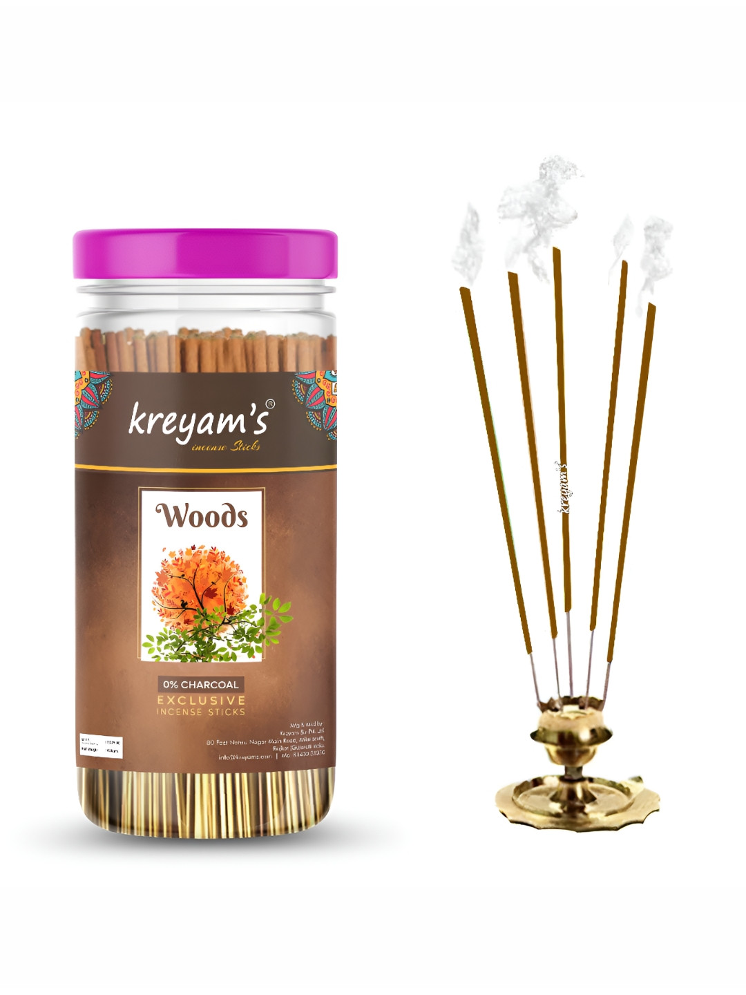 kreyam's Woods Charcoal Free Woods Incense Stick