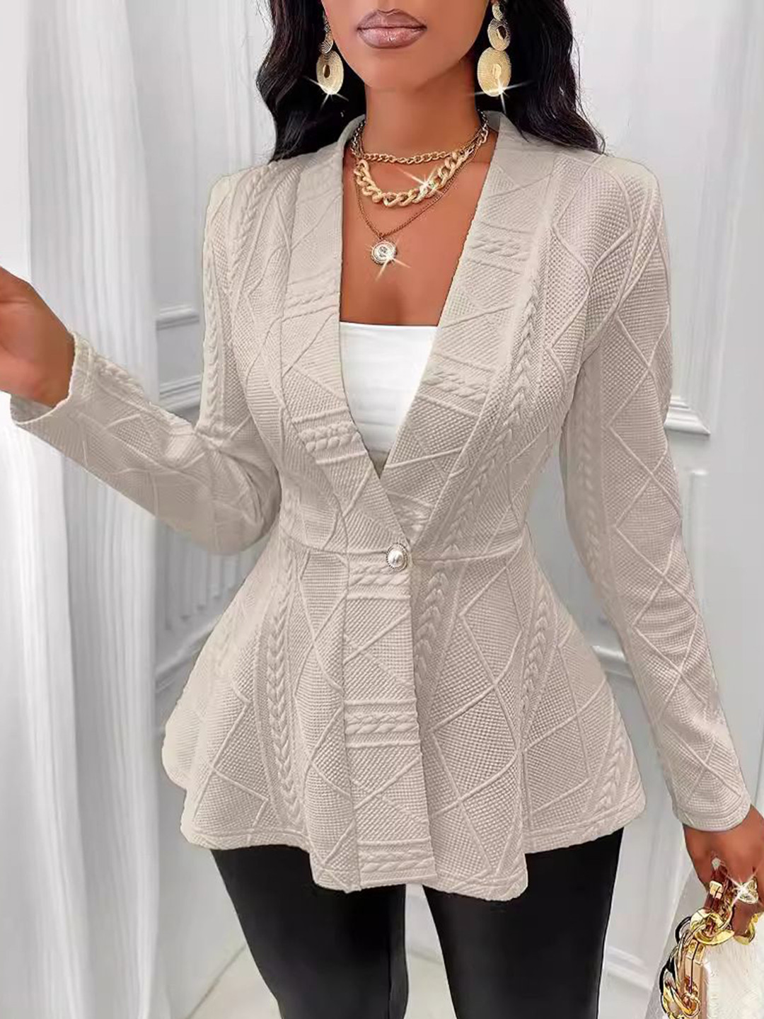StyleCast Single Breasted Slim-Fit Blazer