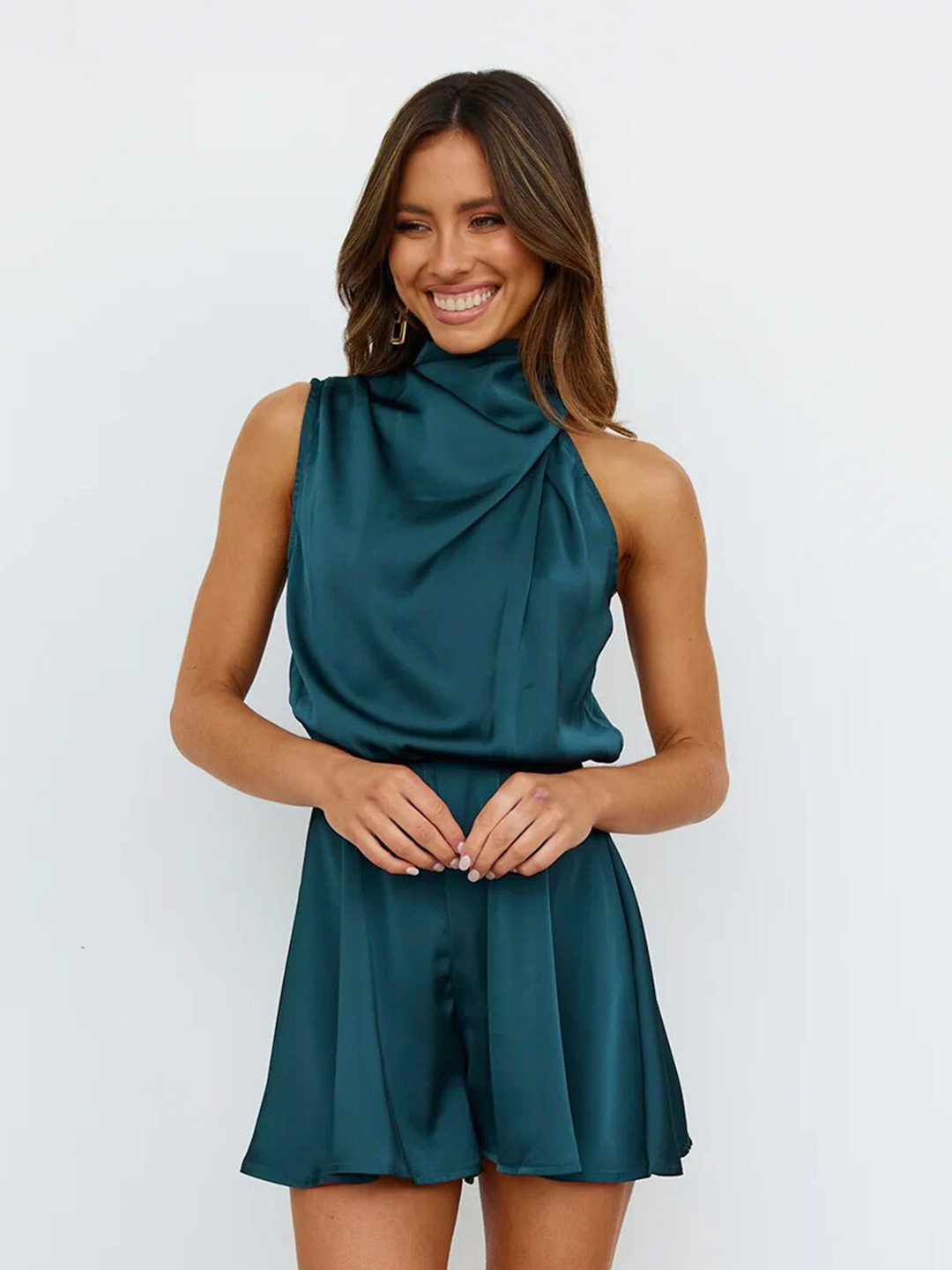 StyleCast Halter Neck Playsuit Jumpsuit