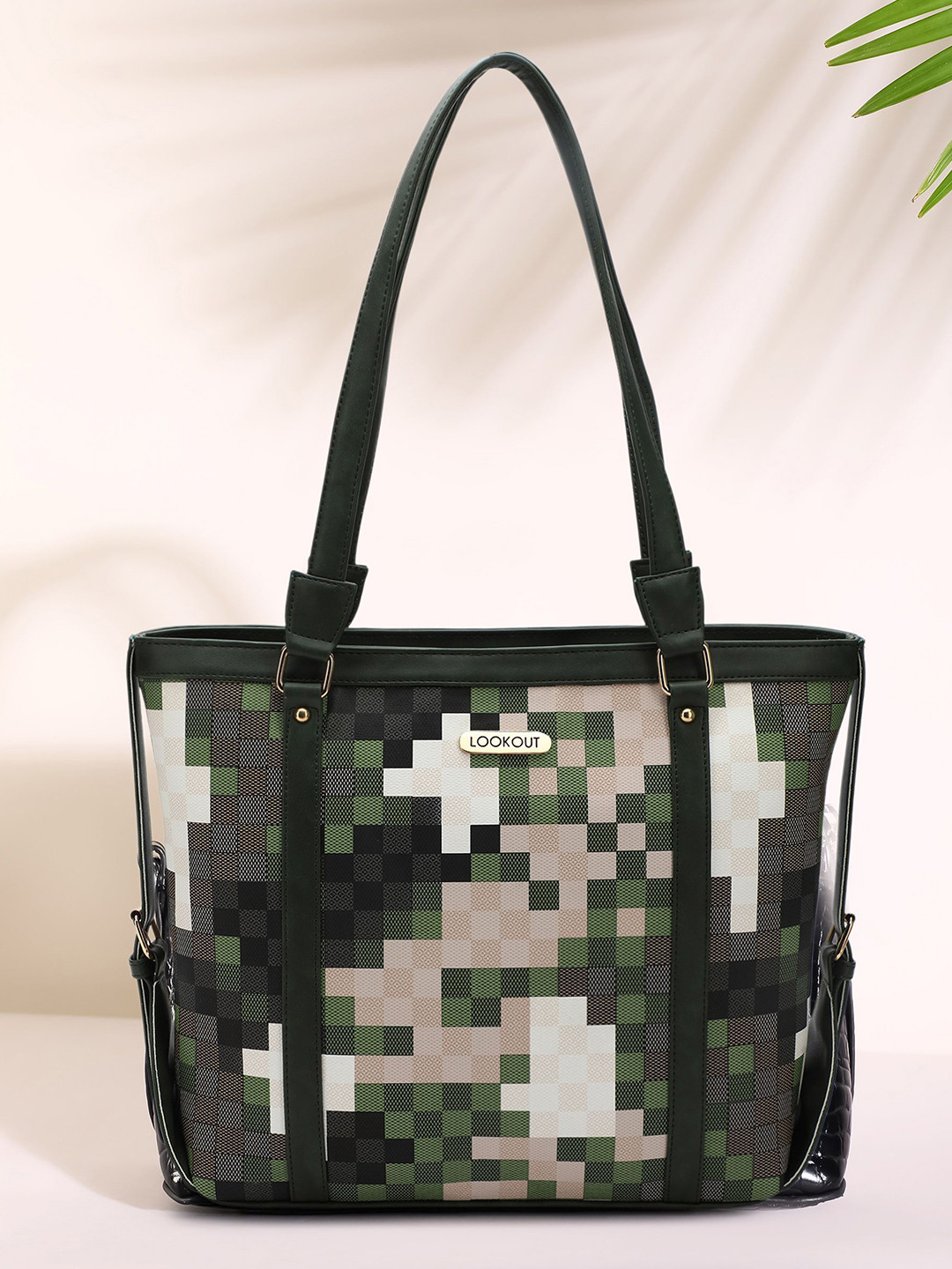 Lookout fashion Oversized Structured Shoulder Bag