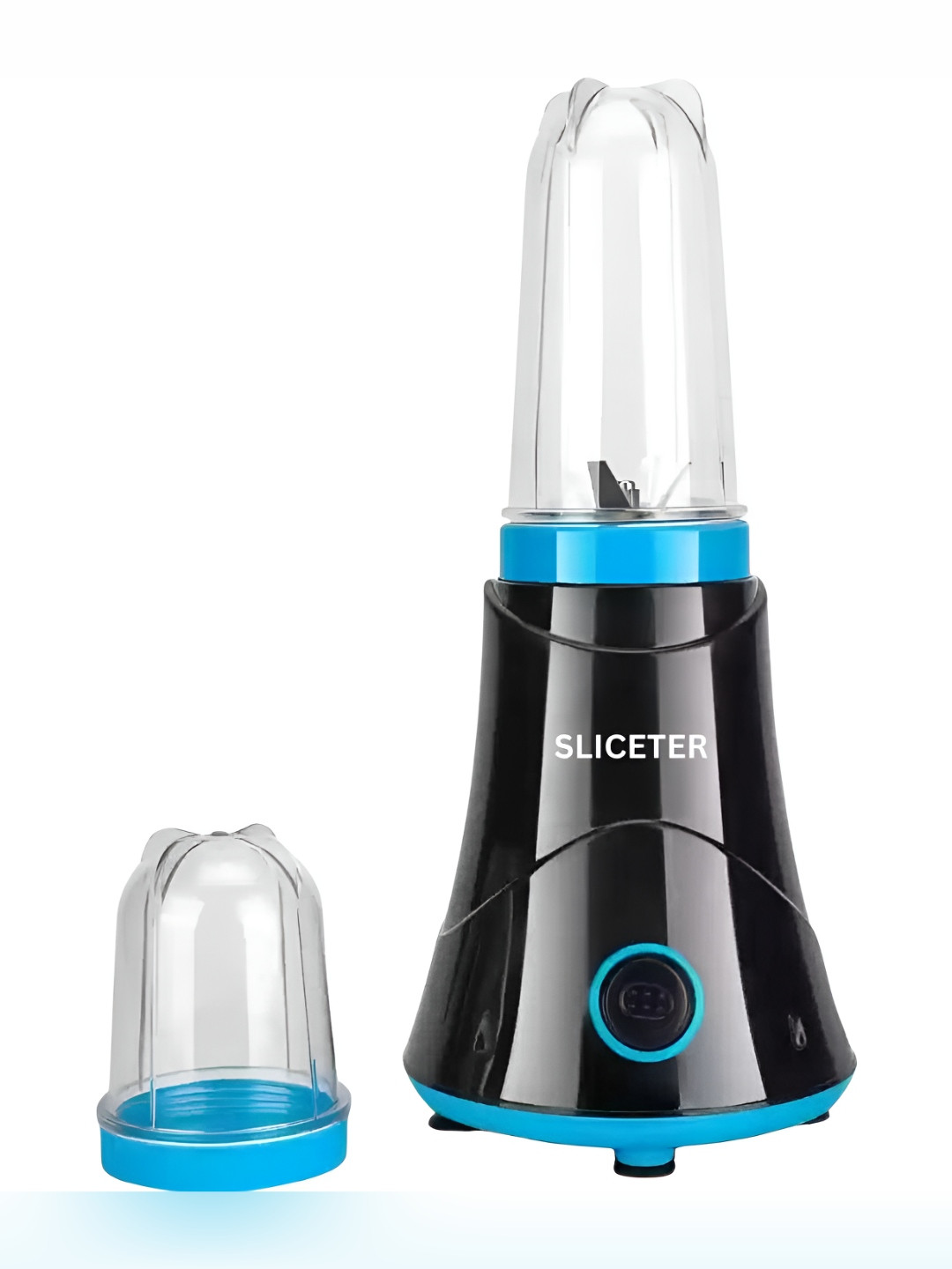 Sliceter Nutri Black Plastic Safety Lock Blending 2 Jars Wet and Dry Grinder-500W