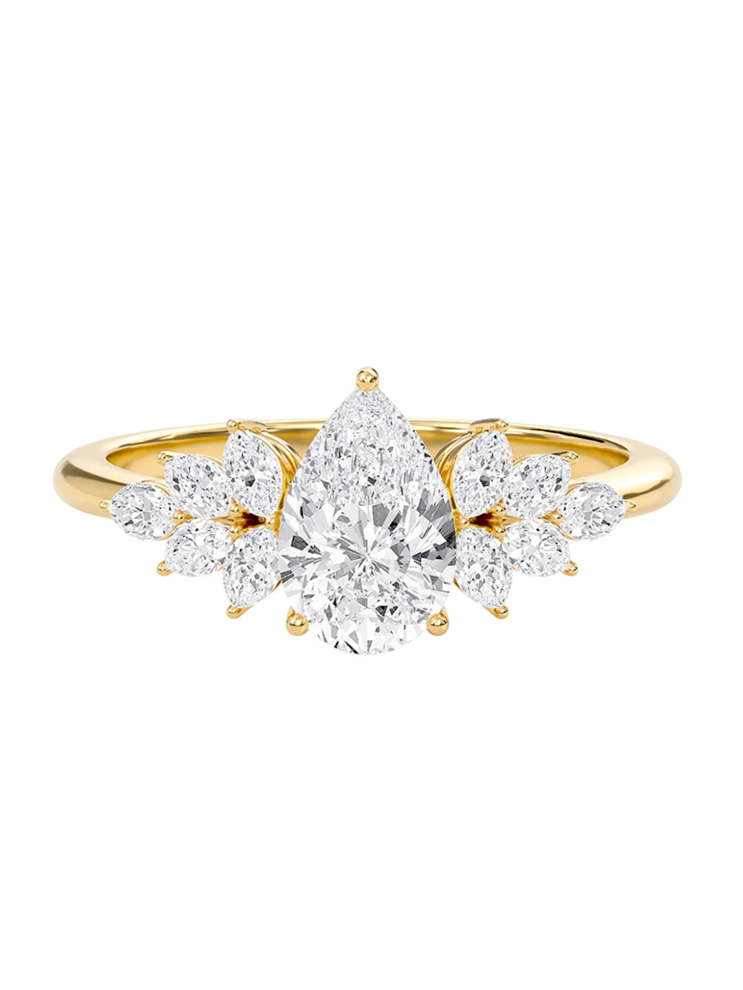 SHINE ETERNAL Luxe Marquese Side Stone Ring