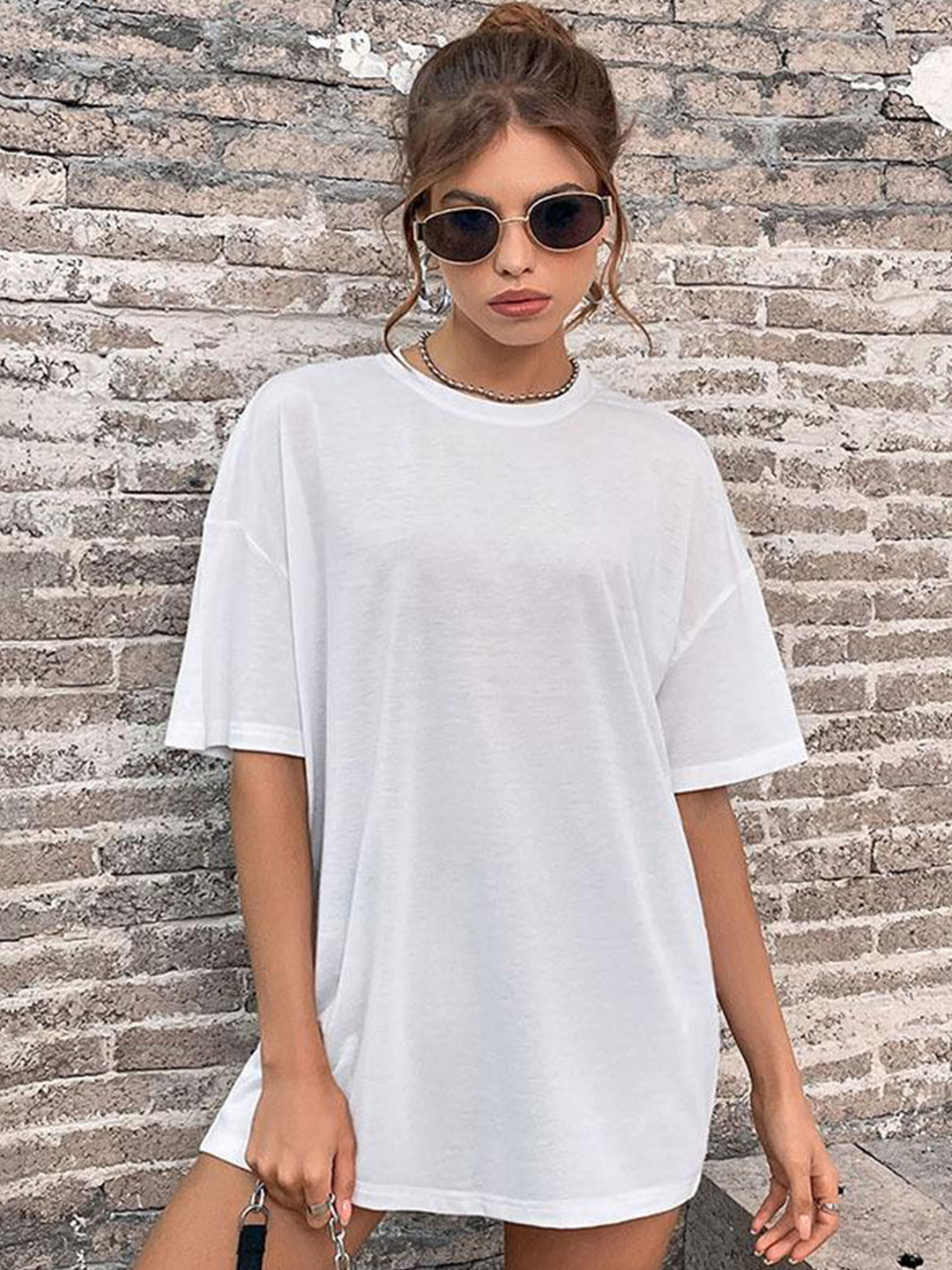 StyleCast White Styled Back Top