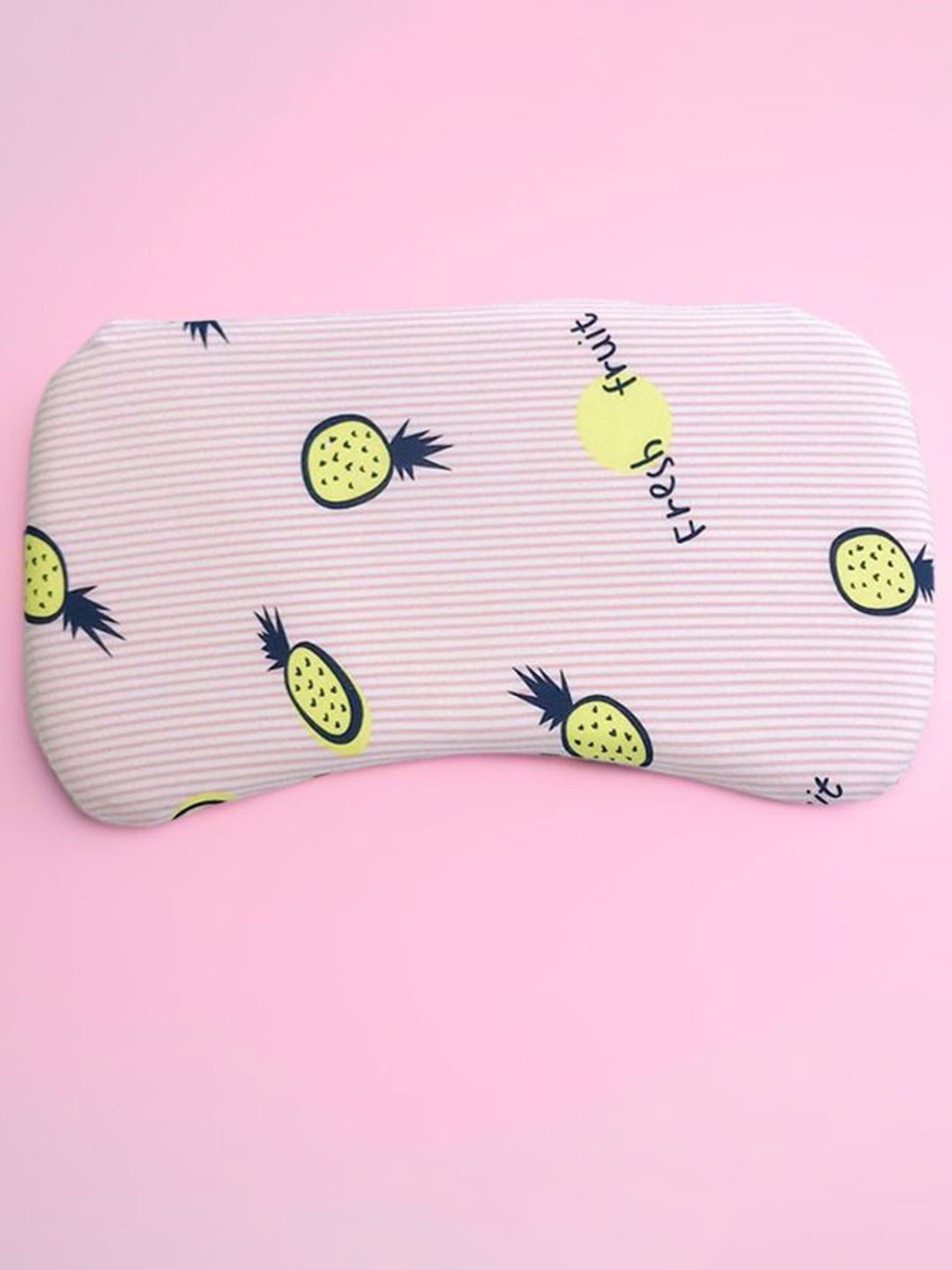 SPEN CANDELS Pink & Yellow Printed Neck Support Pillow