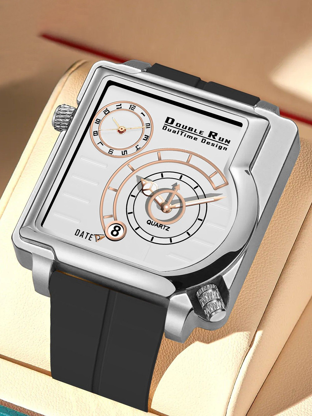 DOUBLERUN Unisex Dial Square Watch H05N31026