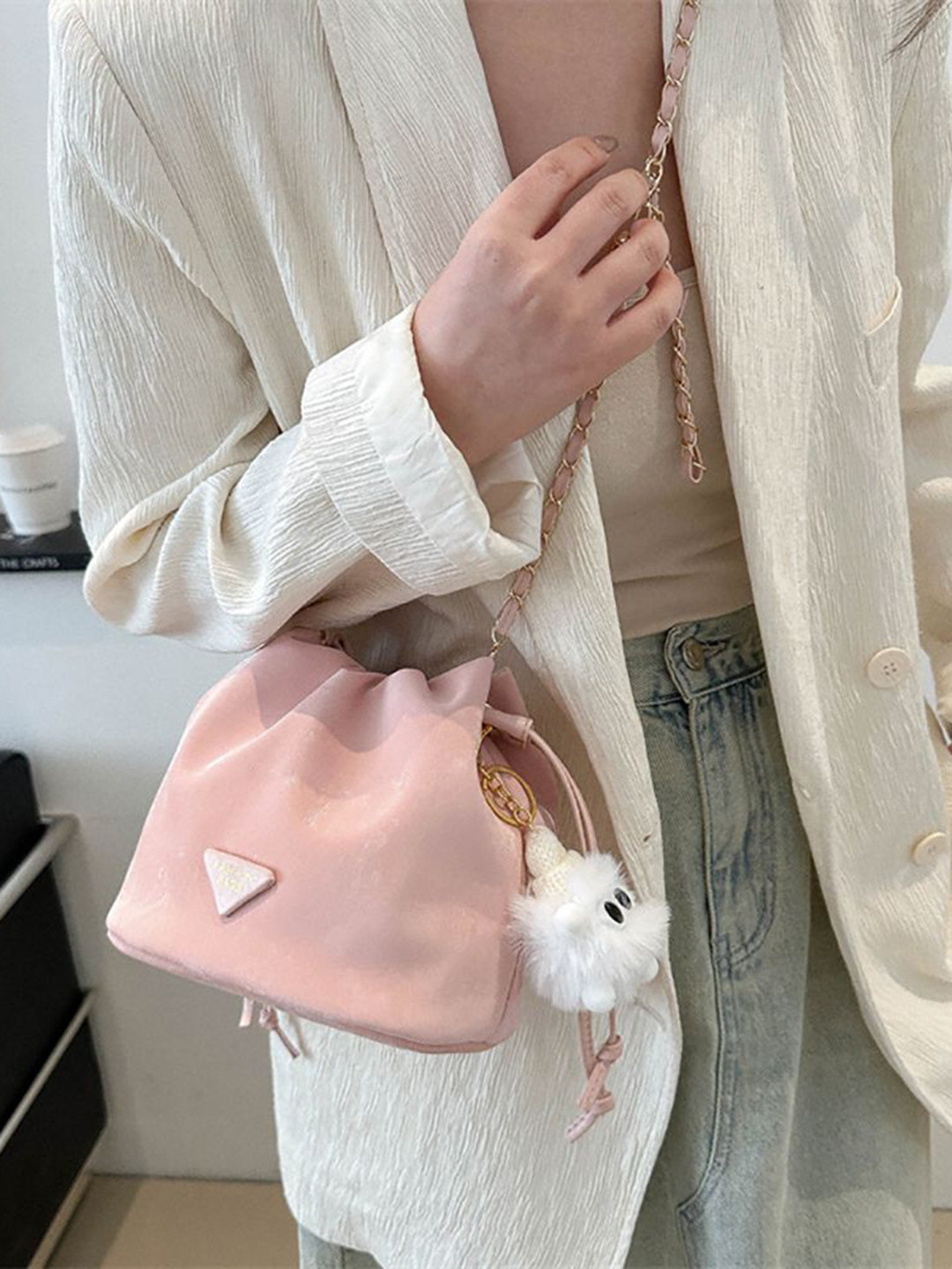 StyleCast x Revolte Structured Handheld Bag with Applique