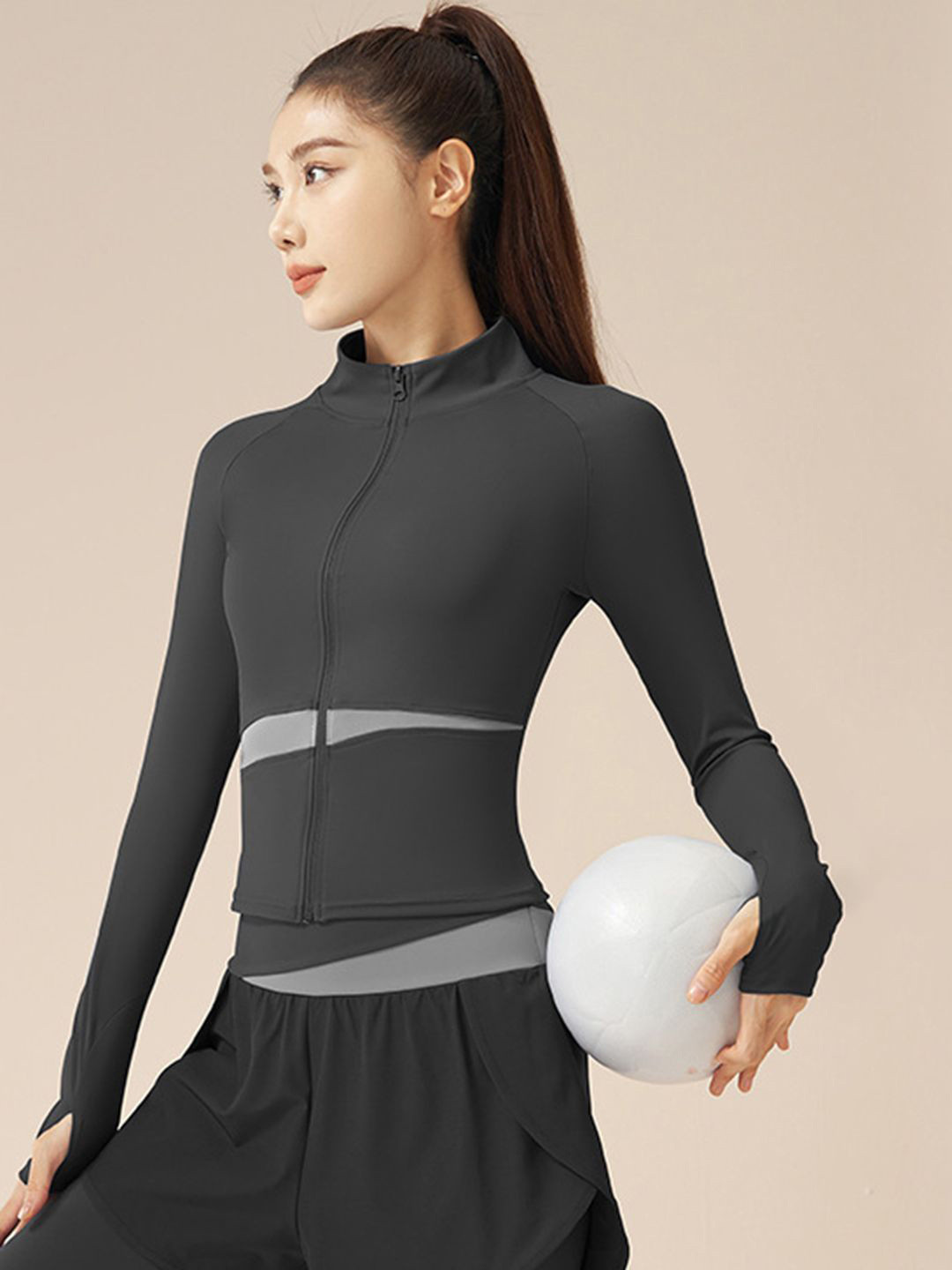 StyleCast Women Lightweight Long Sleeves Yoga Sporty Jacket