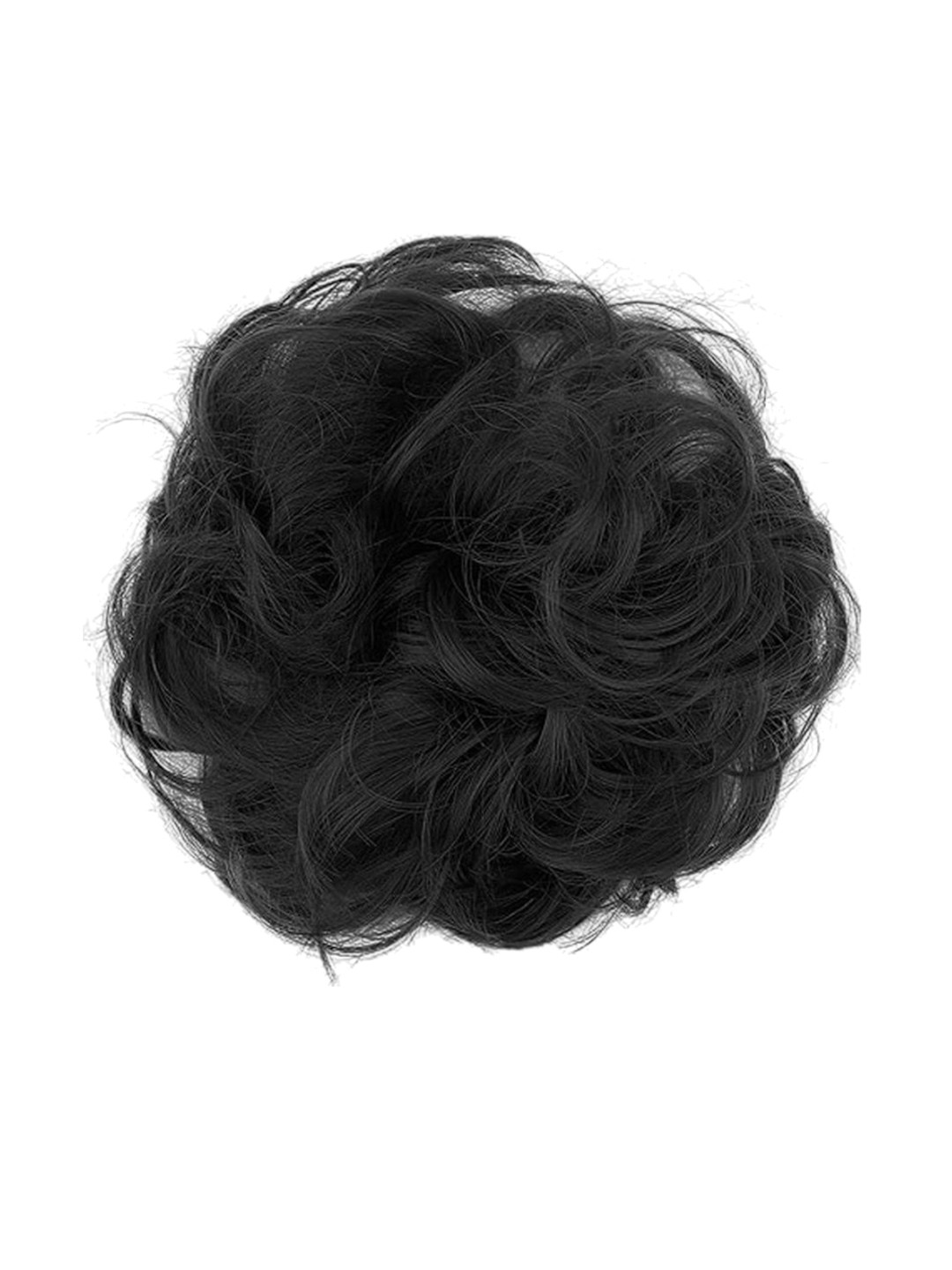 VIEWS Halo Curly Halo Bun Hair Extension - Black - 7 Inch