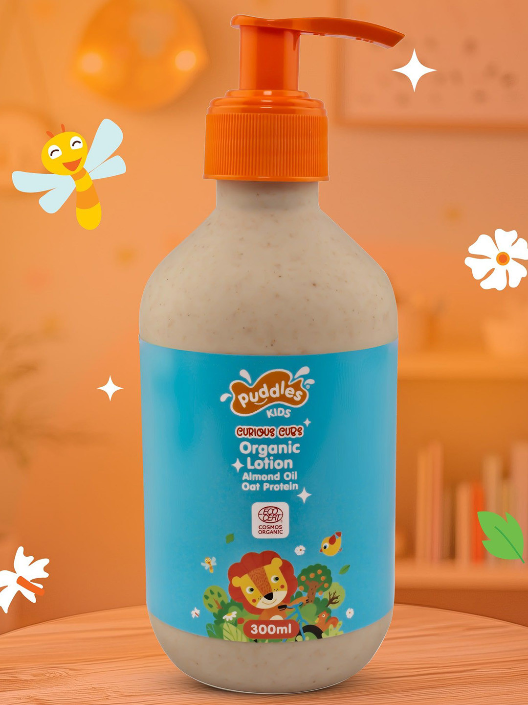 Puddles Curious Cubs Organic Lotion - 300 ml