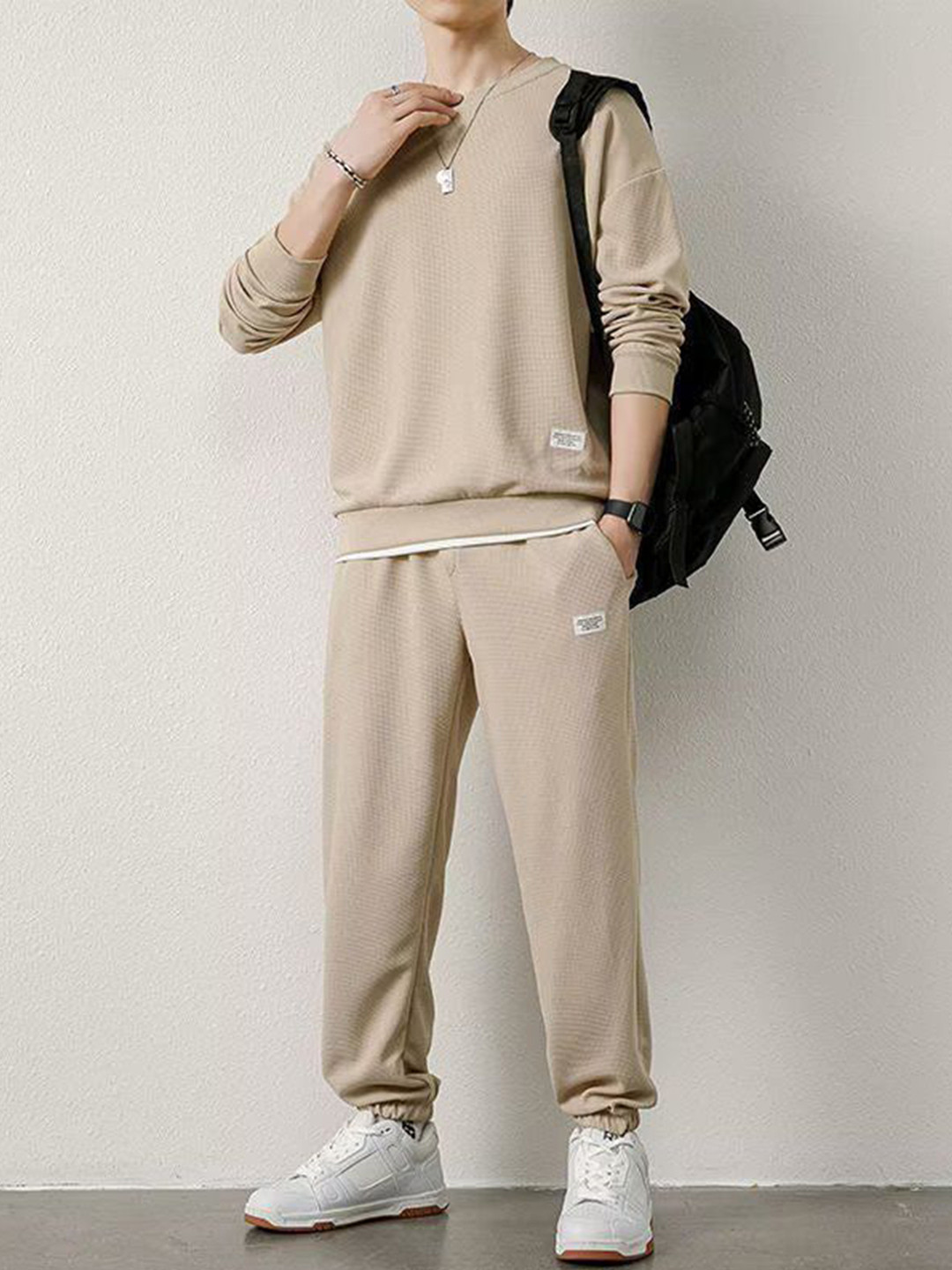 StyleCast Beige Sweatshirt and Joggers Co-Ords