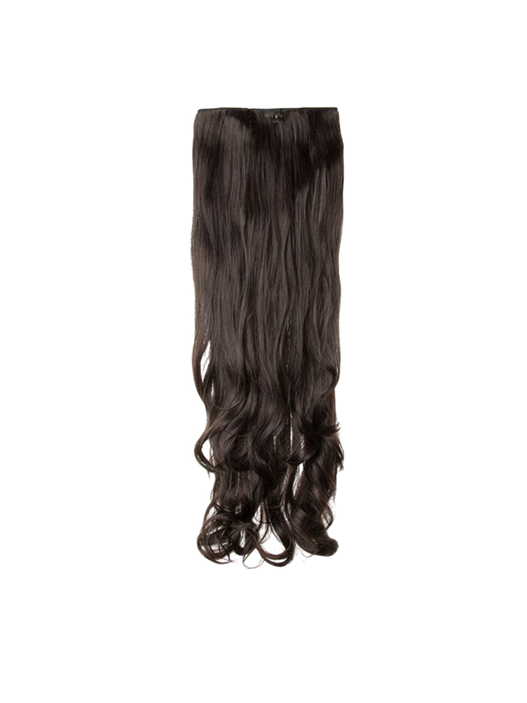 Stasia Street Clip-In Curly Scalp Topper Hair Extension - Dark Brown 30 Inches