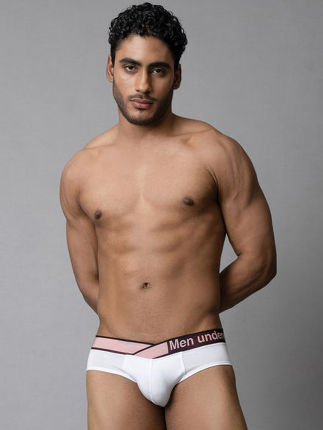 PUMP CLUB Mid-Rise Breathable Basic Briefs ART230-White-M