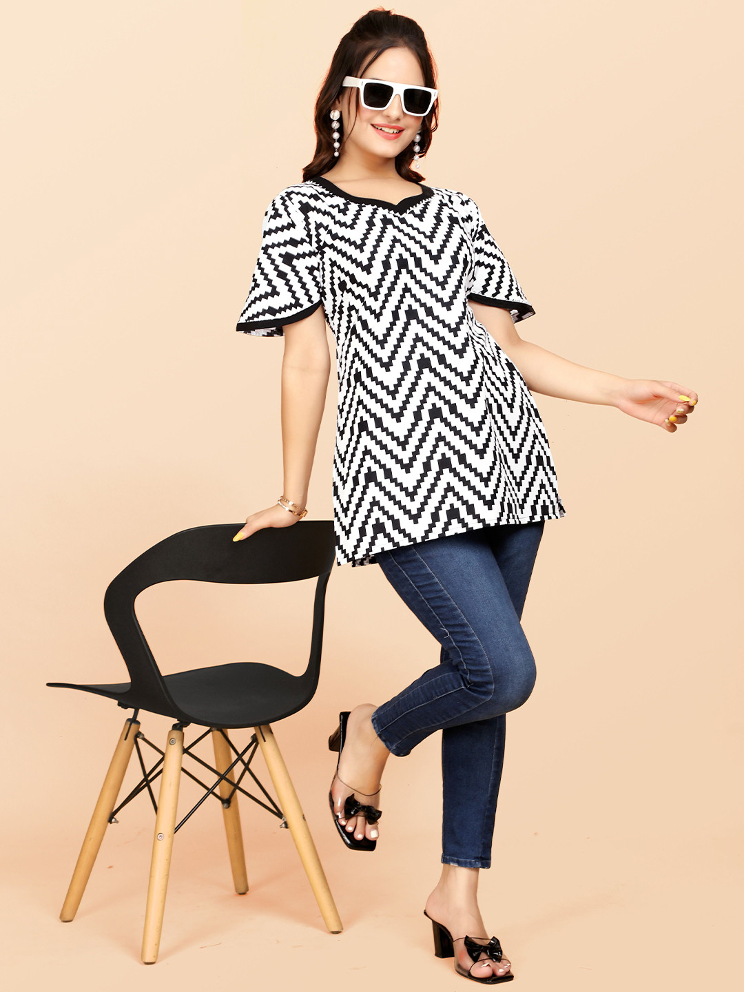 FULPARI Printed Cotton Tunic
