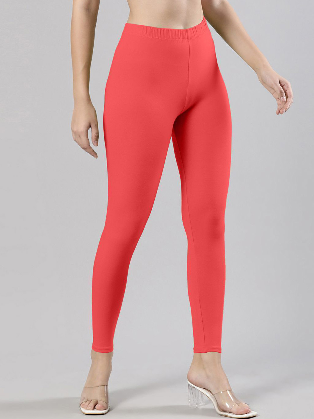 Femmora Mid-Rise Ankle-Length Leggings