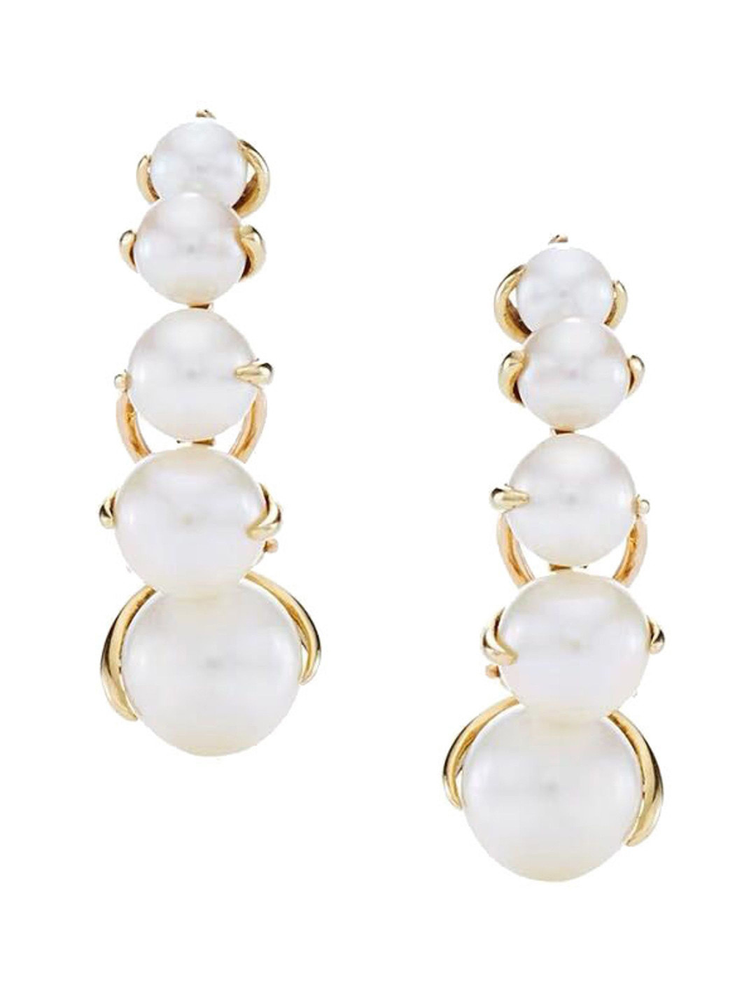 ShopSiiri Isabelle's Pearl 18k Gold Plated Anti Tarnish Ear Clip Earrings