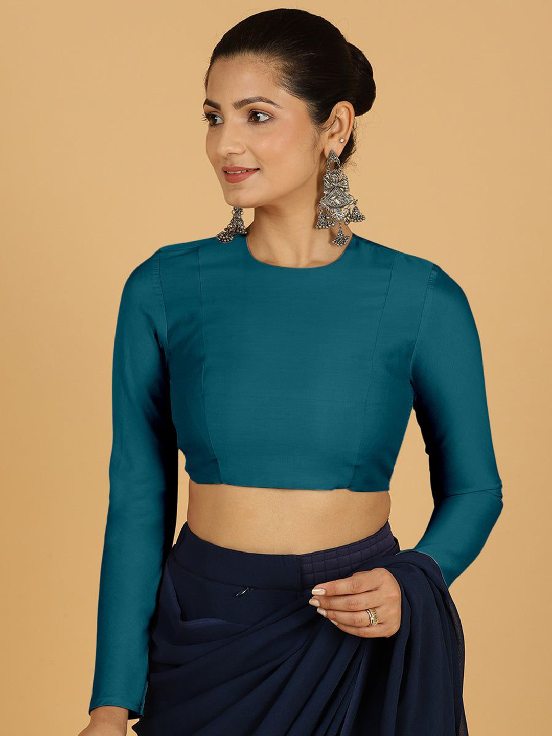 Binks Jaya x Rozaana Long Sleeves Flexi Fit Saree Blouse