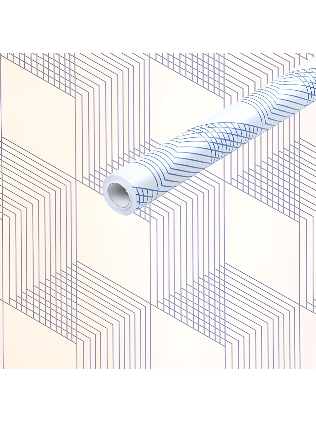 Sky Walls White & Blue Printed Waterproof Wallpaper