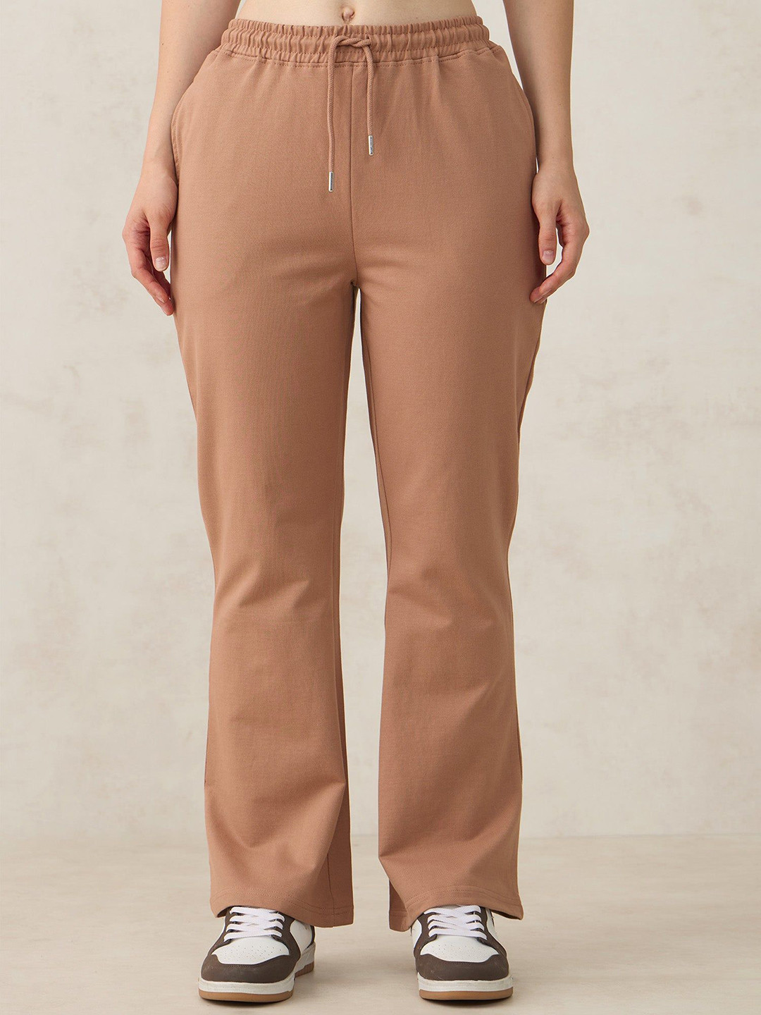 Outzidr Women Basic Solid Flared Sweatpants