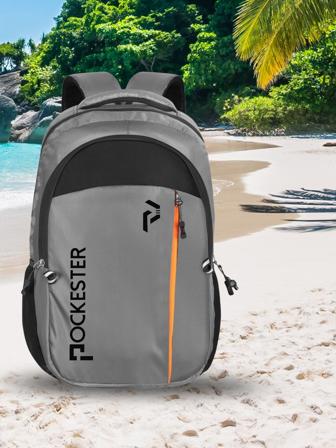 Pockester Men Brand Logo Backpack