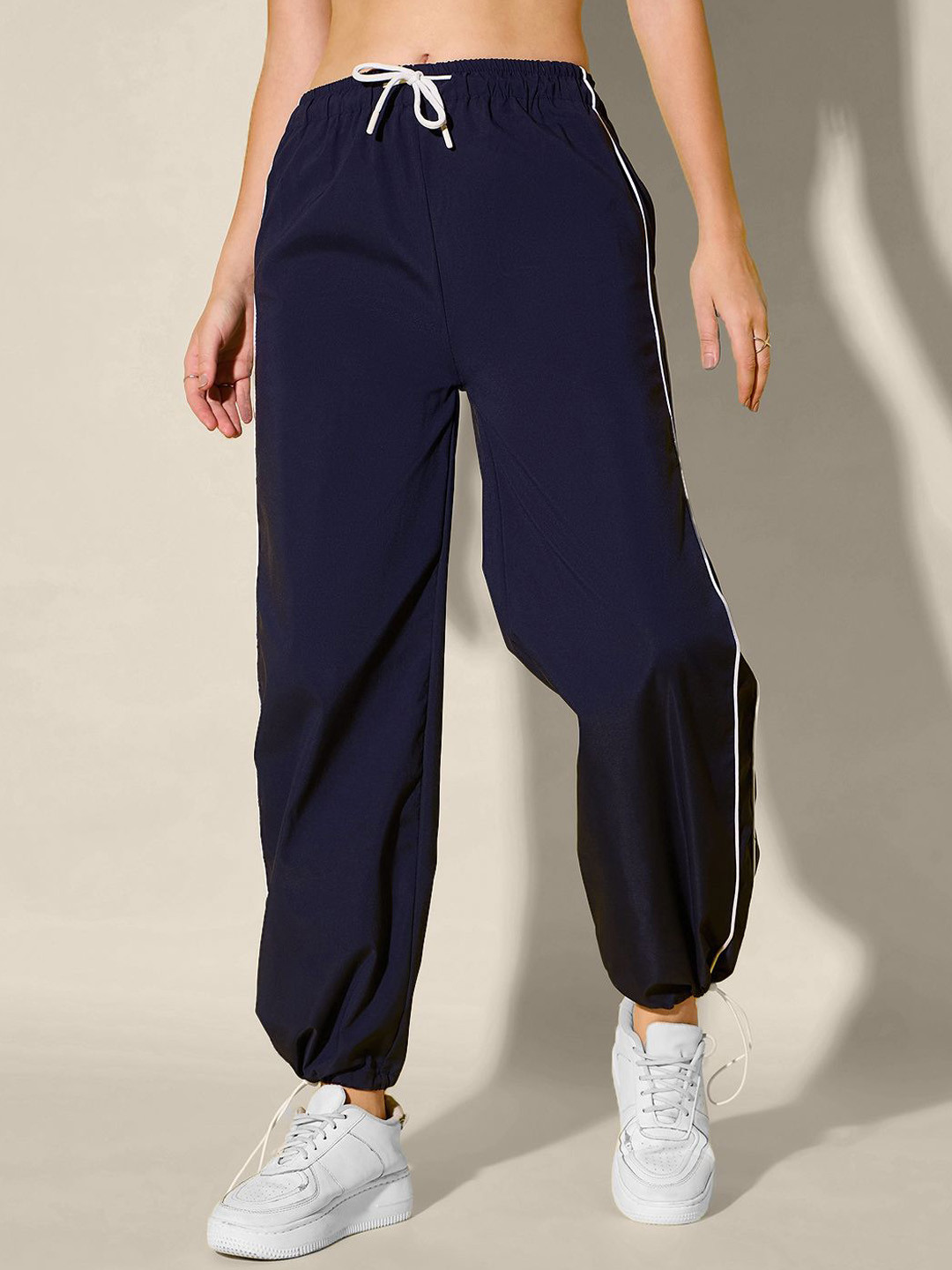 CORSICA Women Relaxed High-Rise Wrinkle Free Joggers Trousers