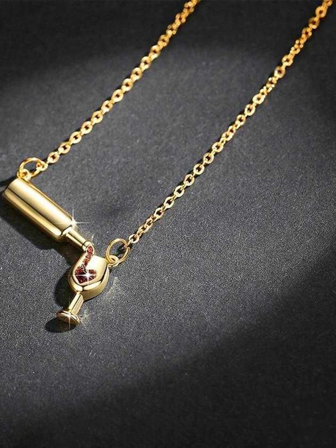 Bling Queen Solitaire Cubic Zirconia Studded Chain