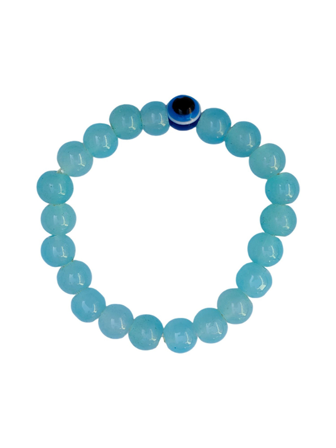 MAATIR DESIGNS Unisex Evil Eye Beaded Marble Elasticated Bracelet