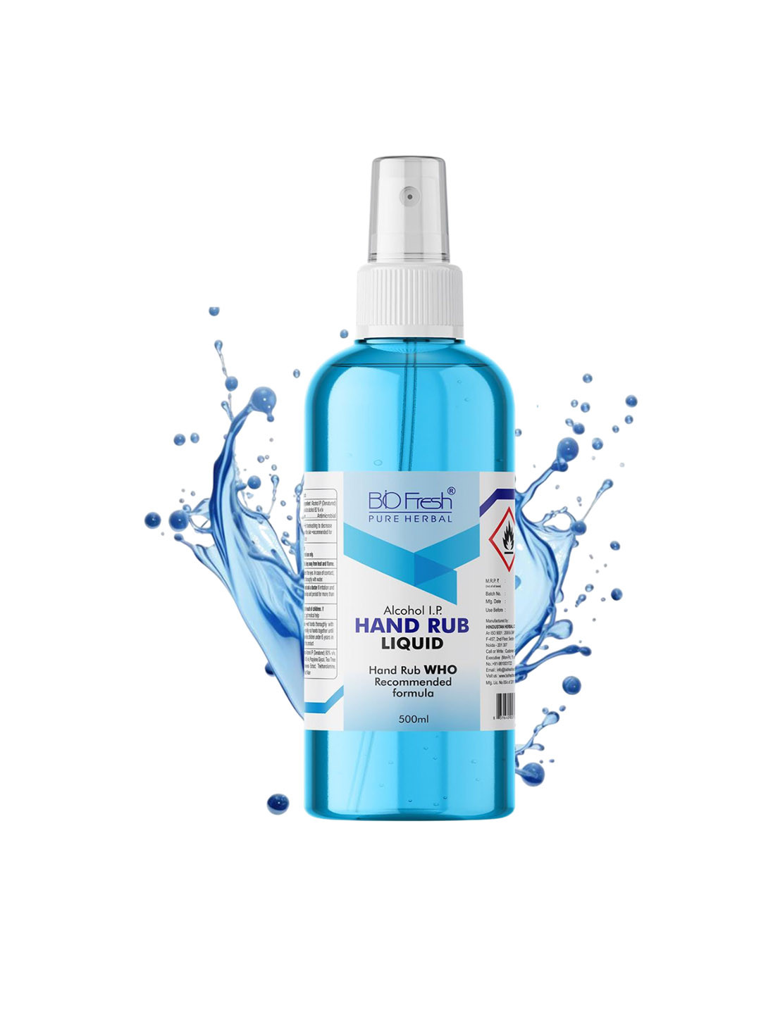 BIOFRESH Liquid Hand Sanitizer Spray- 500 ml