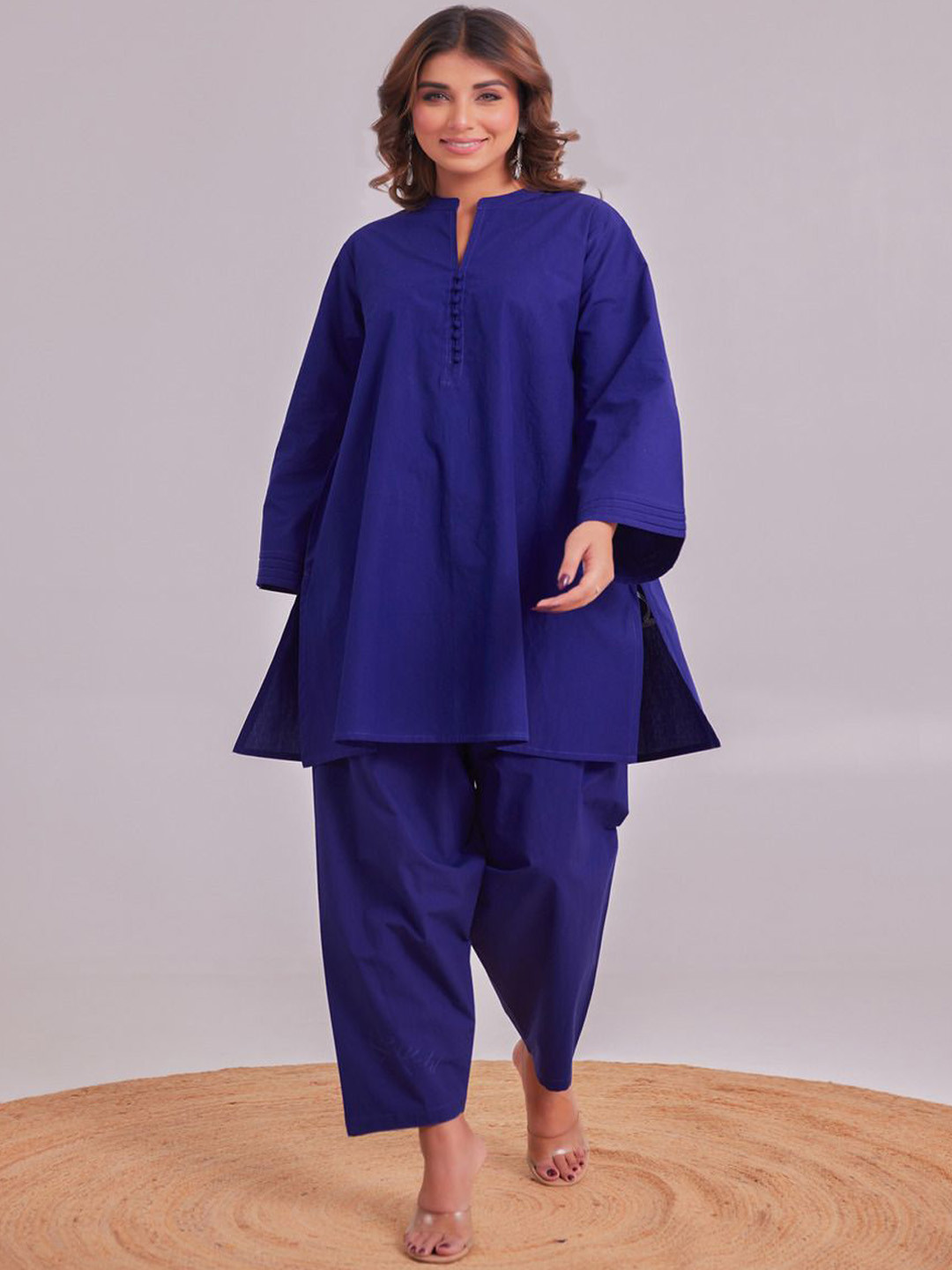 TARA-C-TARA Pure Cotton Top With Trousers Co-ords