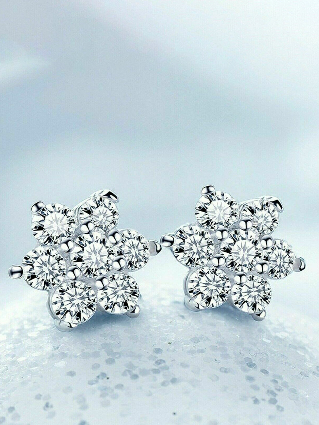 Bling Queen Floral Studs Earrings
