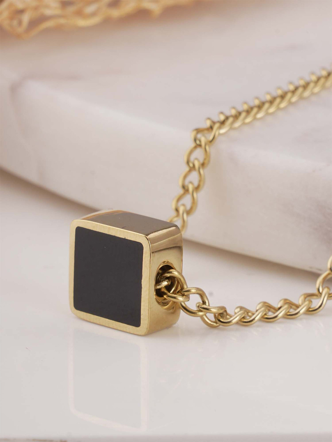 PALMONAS Shadow Gem Elegance Waterproof & Anti-Tarnish Pendants With Chains