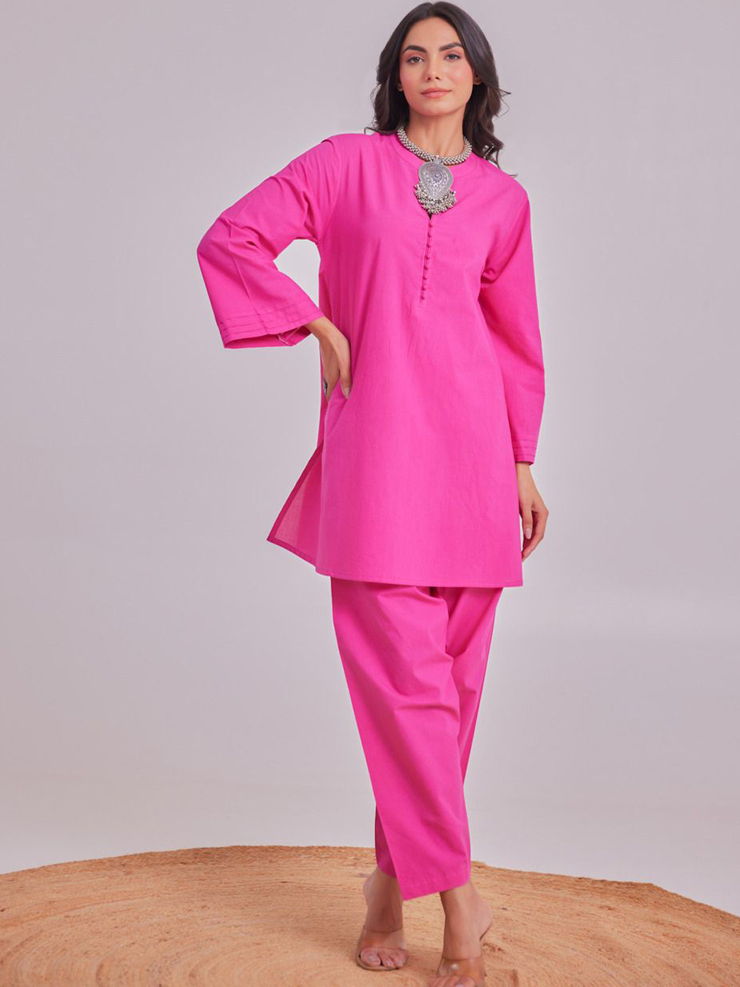 TARA-C-TARA Pure Cotton Top With Trousers Co-ords