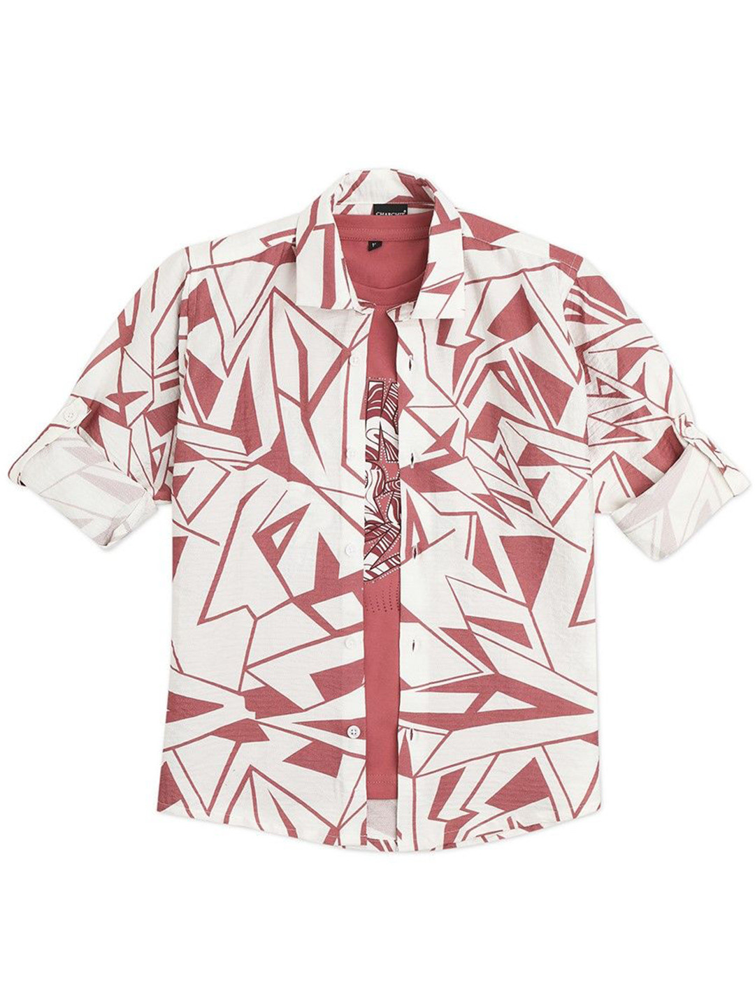 CHARCHIT Boy Regular Fit Printed Casual Shirt