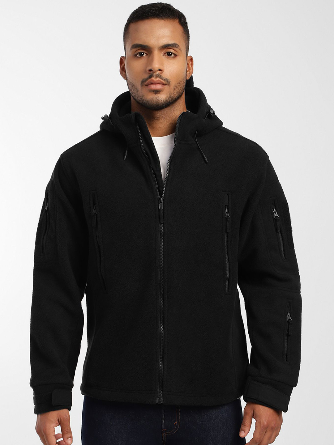 MOUNTMILLER Men's 10 Zip Outpost Superbond Tactical Windproof Fleece Jacket