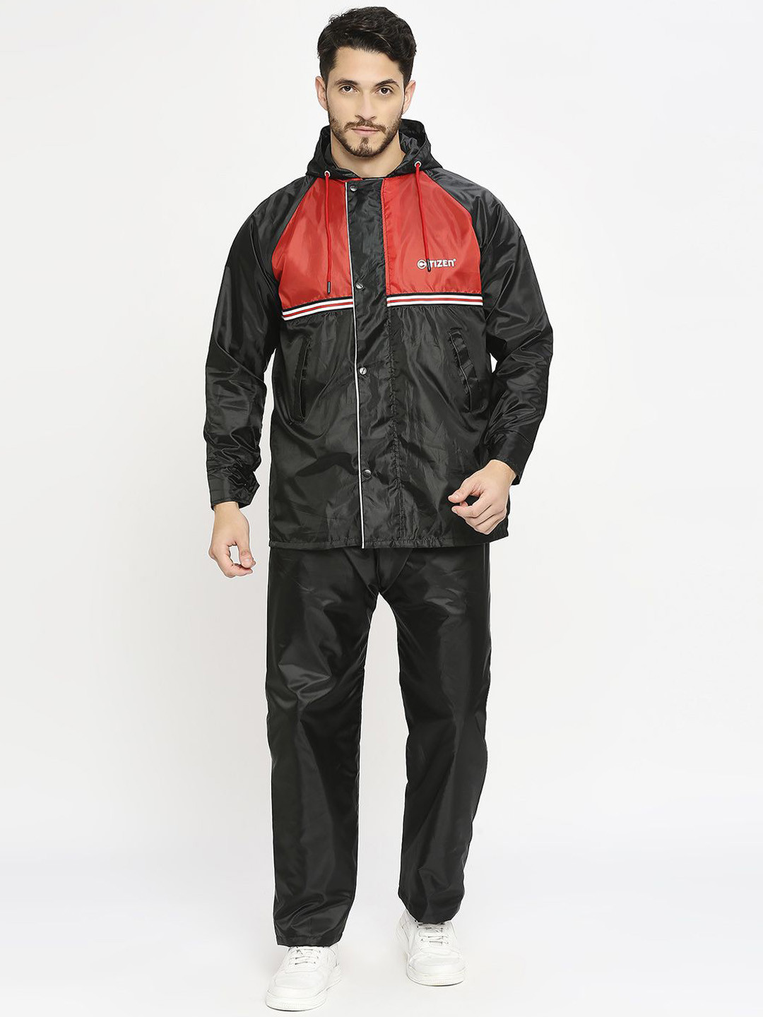 Citizen Colourblocked Attached Hooded Rain Suit