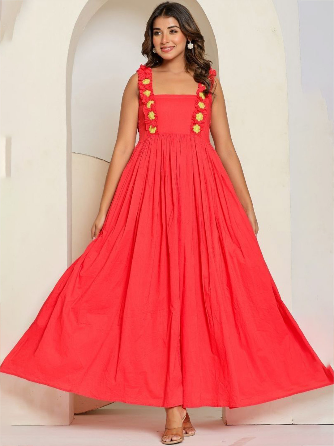 HOUSE OF JAMOTI Women Rosy Petal Dress