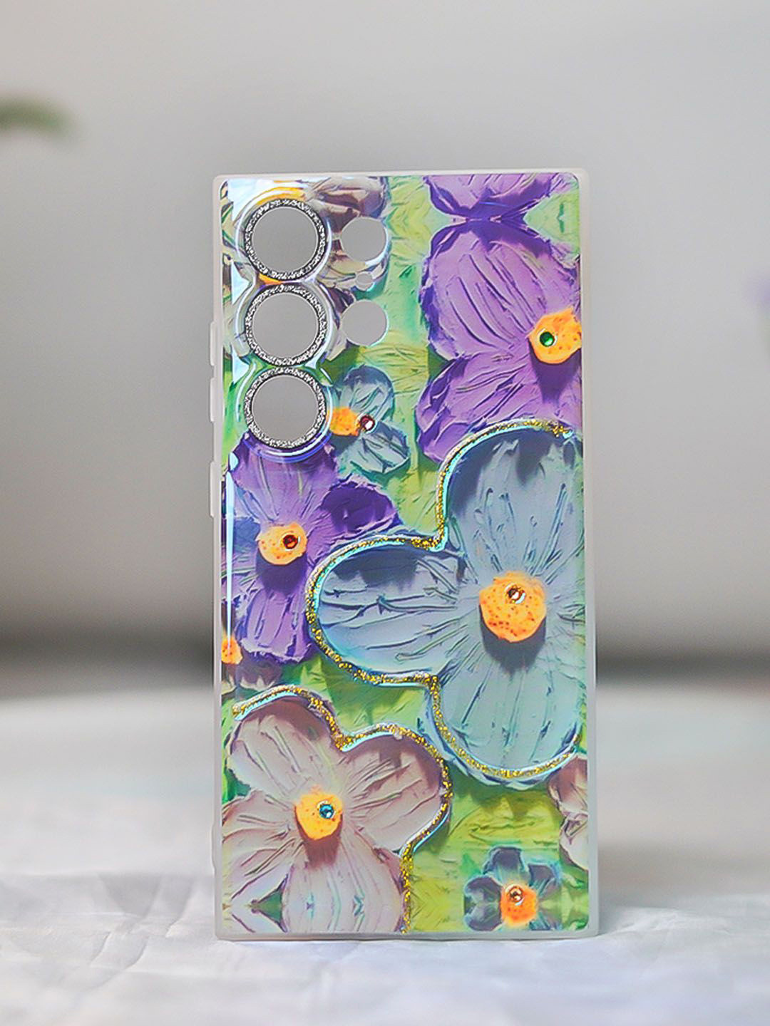 PEEPERLY Floral Printed Samsung Galaxy S23 Ultra 5G Back Case Mobile Accessories