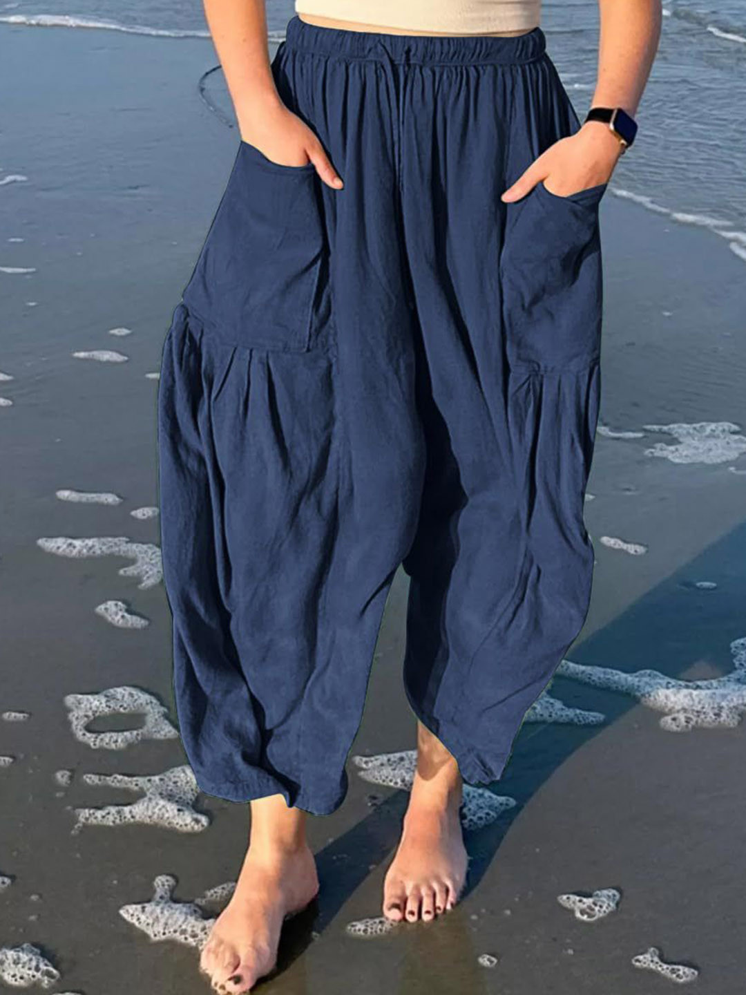 Outzidr Wide Leg Casual Cargo Pants