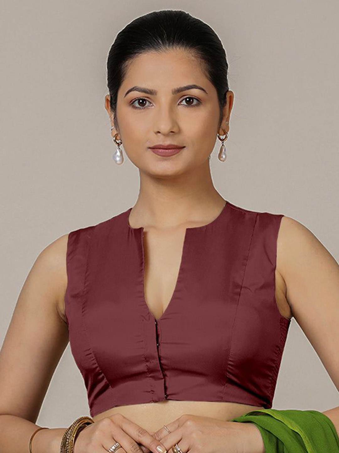 Binks Veena x Rozaana Sleeveless Saree Blouse