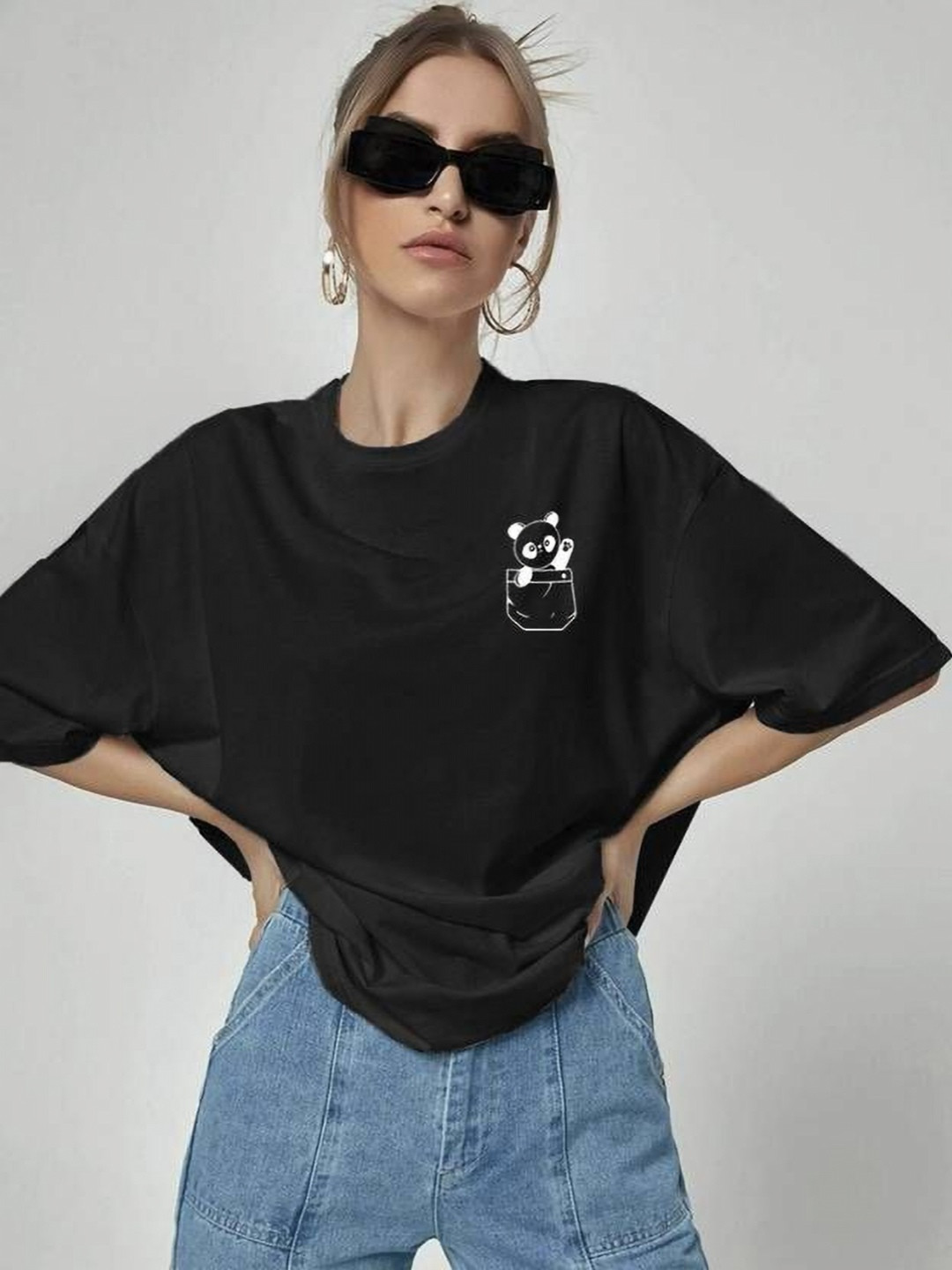 SZN Women Printed Pockets T-shirt