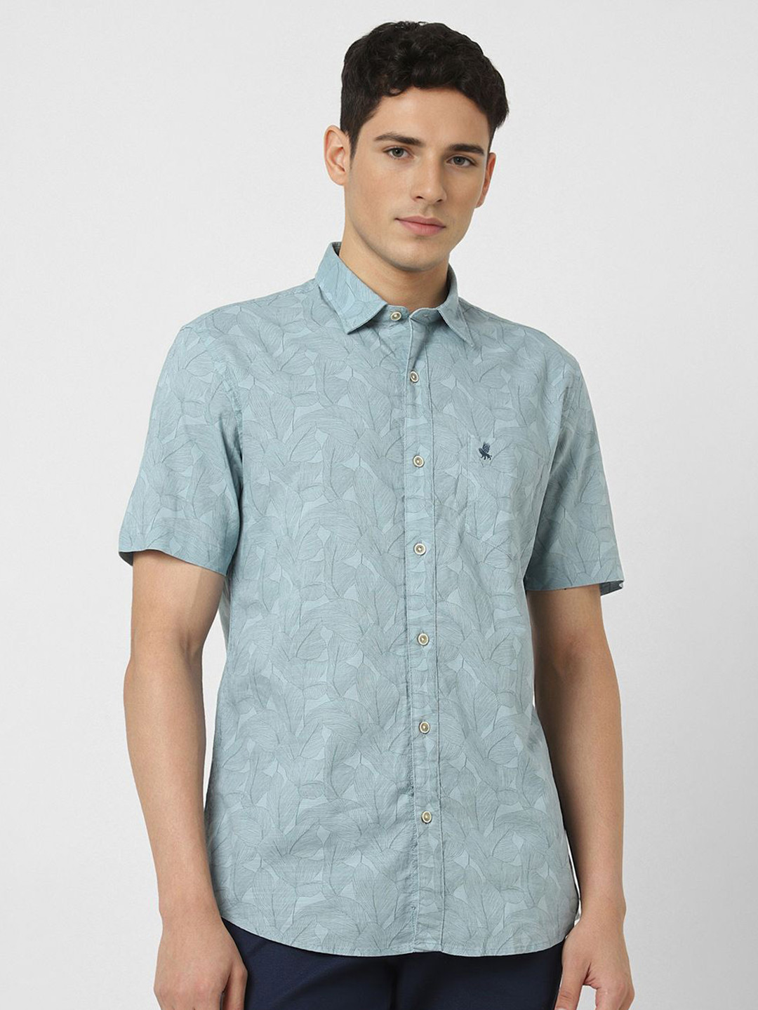 Peter England Casuals Men Slim Fit Printed Casual Shirt