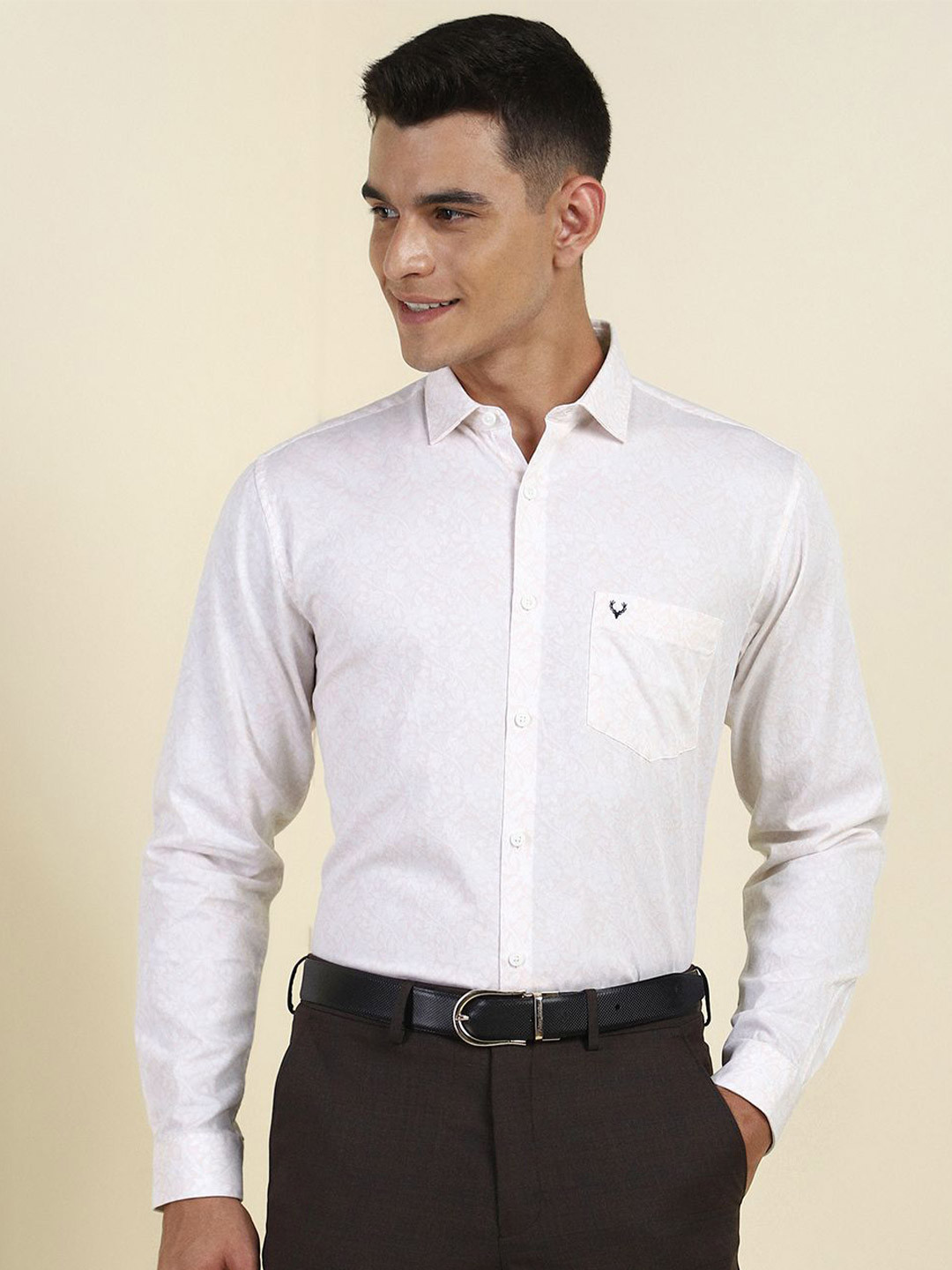Allen Solly Men Slim Fit Floral Formal Shirt