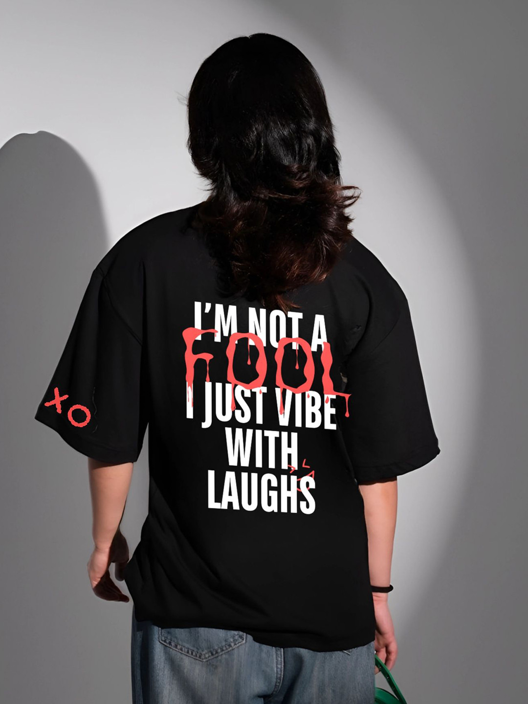 TheBTclub Women I just Vibe Oversized T-shirt