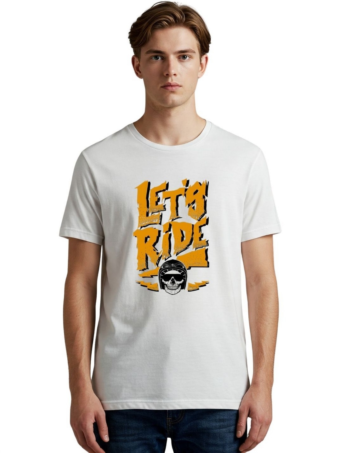 PULP Men Printed Raw Edge T-shirt