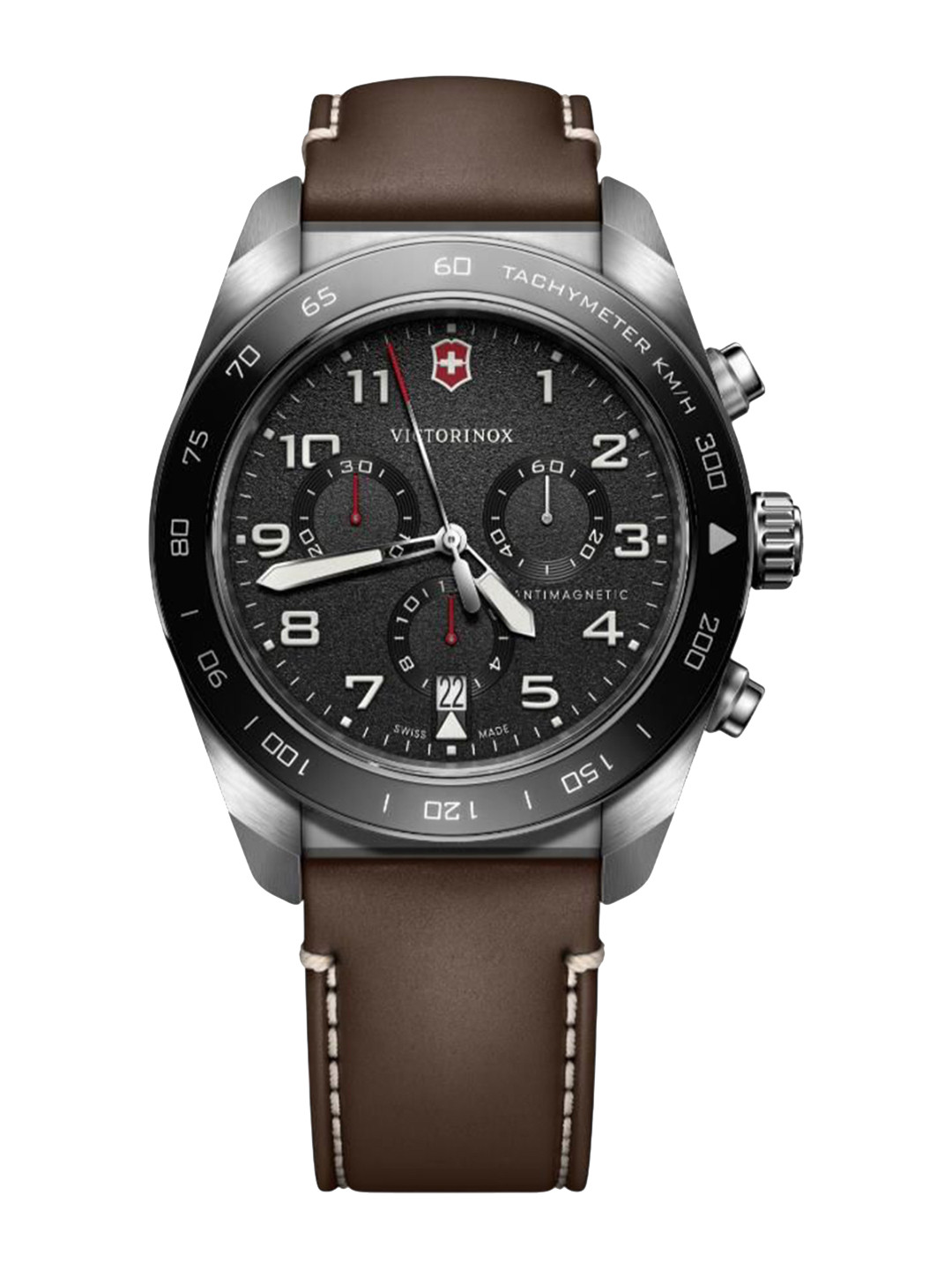 Victorinox Swiss Army Men Leather Straps Chronograph Analogue Watch V242046
