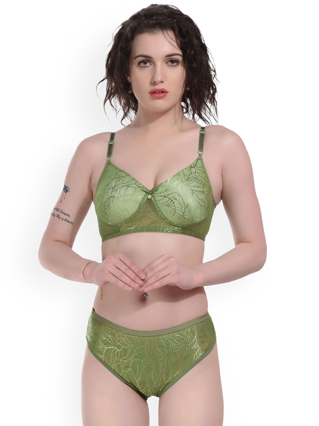 UNITRUST Self-Design Non-Padded Lingerie Set Premium Lingerie Set